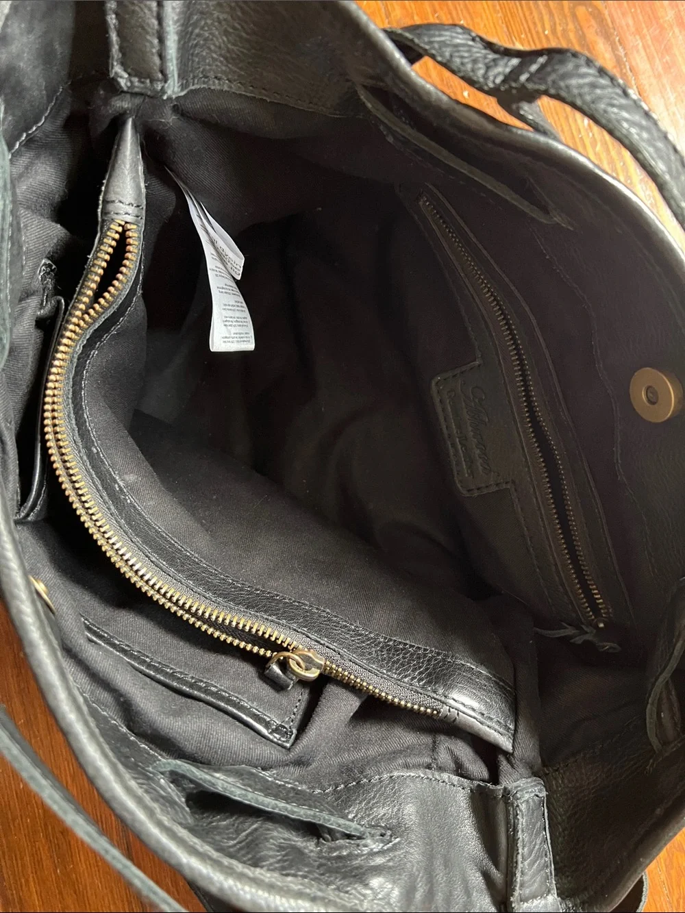 Woven Shoulder Bag in Black with Adjustable Strap